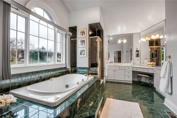 Bathroom, Dual Sink Vanities, Interior, Tile Countertops