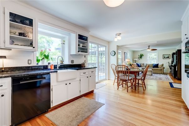 Dining room, Interior, Kitchen, Living room, Wood Texture Flooring
