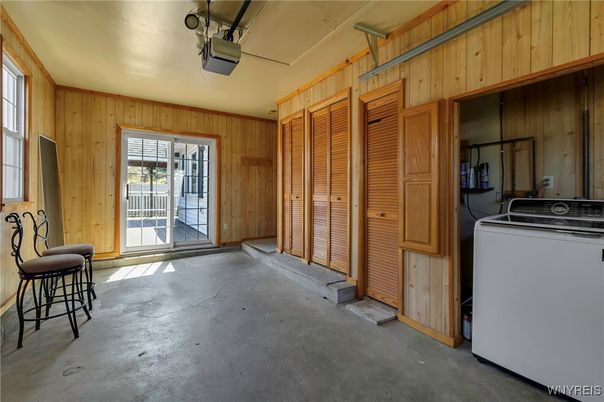 Interior, Washer, Wooden Walls