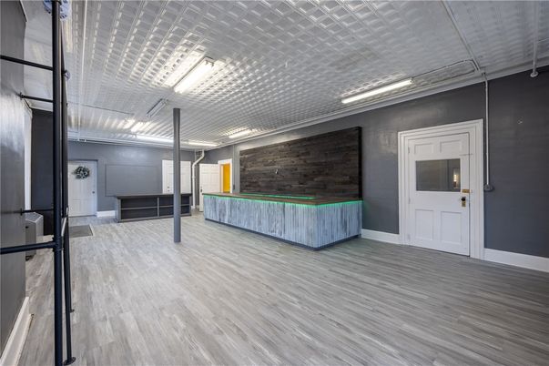 Interior, Stone Walls, Wood Texture Flooring