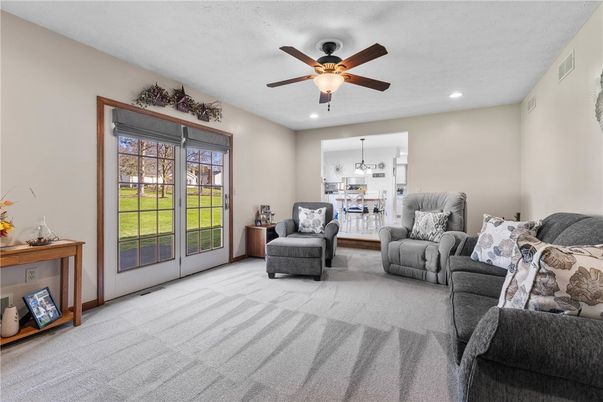 Interior, Living room, Recessed Lighting