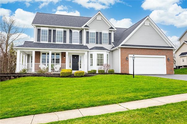 Attached, Exterior, Facade, Brick Facade, Farmhouse