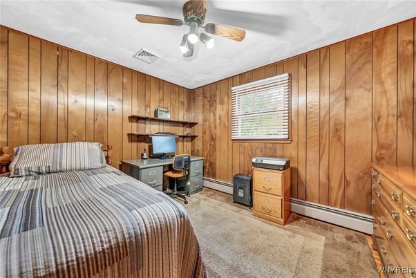 Bedroom, Home Office, Interior, Wooden Walls