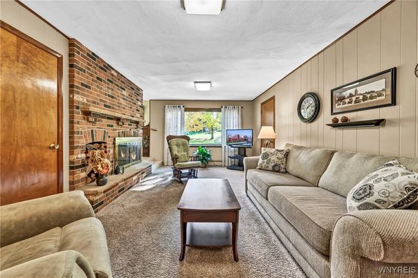 Fireplace, Interior, Living room, Stone Walls