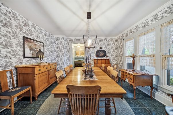 Dining room, Interior, Pendant Lights