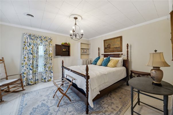 Bedroom, Chandelier, Interior