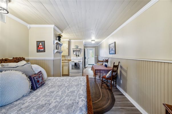 Bedroom, Interior, Wood Texture Flooring