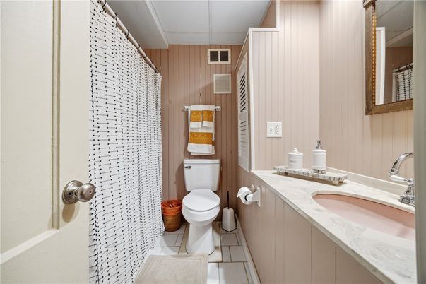 Bathroom, Interior, Wooden Walls