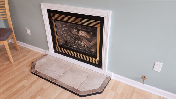 Fireplace, Interior, Wood Texture Flooring