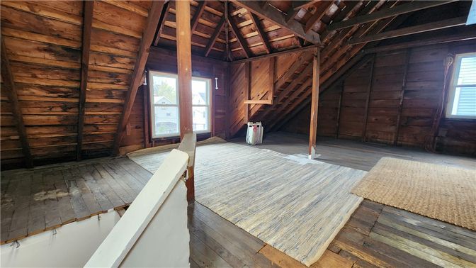 Empty room, Interior, Wooden Beams, Wooden Ceilings, Wood Texture Flooring, Wooden Walls