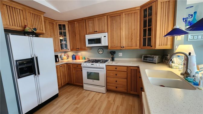 Interior, Kitchen, Wood Texture Flooring