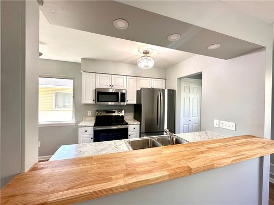 Interior, Kitchen, Recessed Lighting, Stainless Steel Appliances