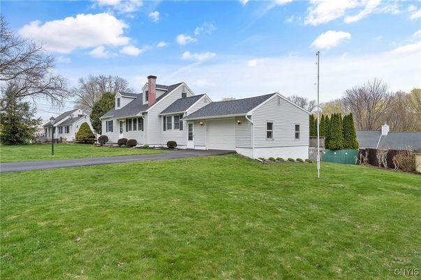 Attached, Backyard, Exterior, Facade, Cape Cod