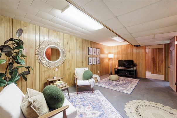 Interior, Living room, Wooden Walls