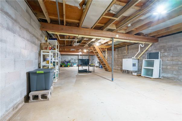 Interior, Stone Walls, Wooden Beams