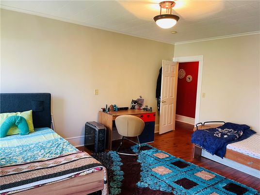 Bedroom, Home Office, Interior, Wood Texture Flooring