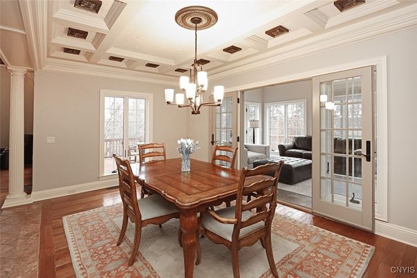 Chandelier, Dining room, Interior, Living room, Wood Texture Flooring