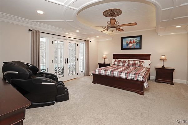 Bedroom, Interior, Recessed Lighting