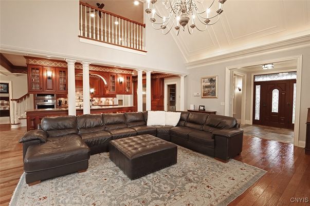 Chandelier, Interior, Kitchen, Living room, Wood Texture Flooring