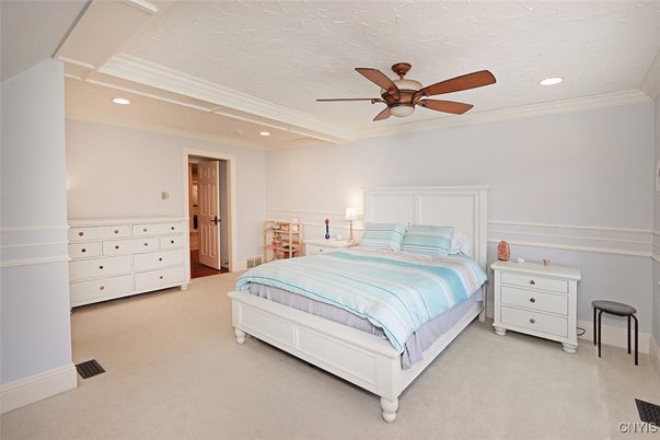 Bedroom, Interior, Recessed Lighting