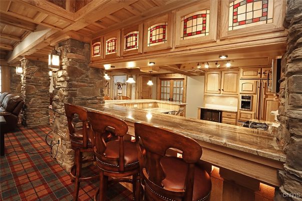 Interior, Kitchen, Stone Walls, Wooden Beams