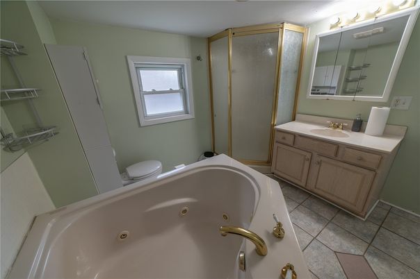 Bathroom, Dual Sink Vanities, Glass Shower, Interior