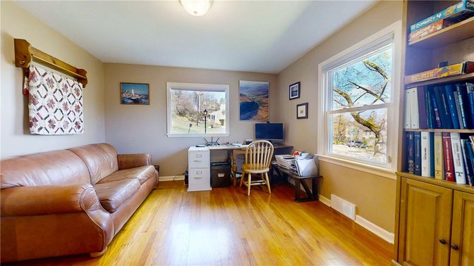 Home Office, Interior, Wood Texture Flooring