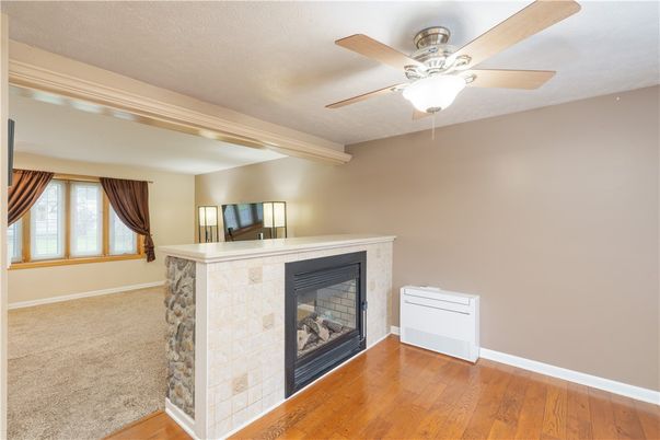 Fireplace, Interior, Wood Texture Flooring