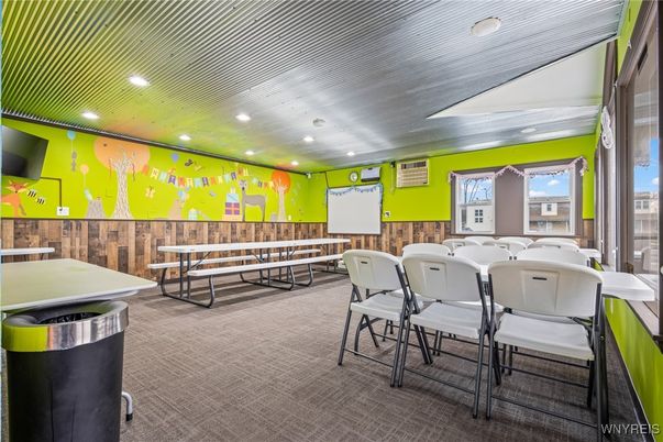 Dining room, Interior, Recessed Lighting, Wooden Walls