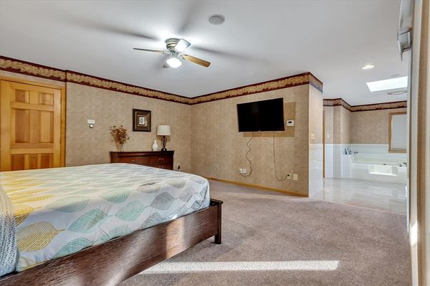 Bedroom, Interior, Recessed Lighting