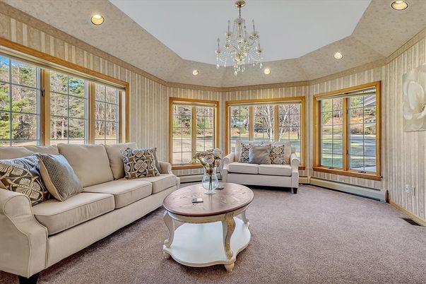 Chandelier, Interior, Living room, Recessed Lighting