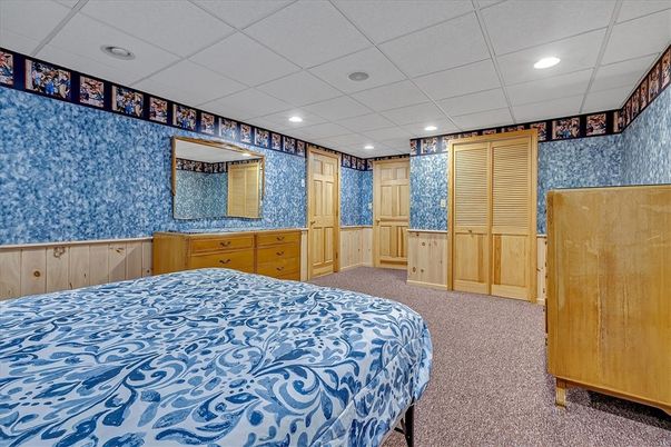 Bedroom, Interior, Recessed Lighting
