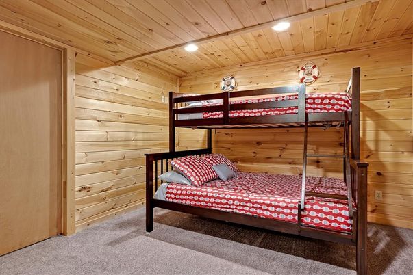 Bedroom, Interior, Recessed Lighting, Wooden Ceilings, Wooden Walls