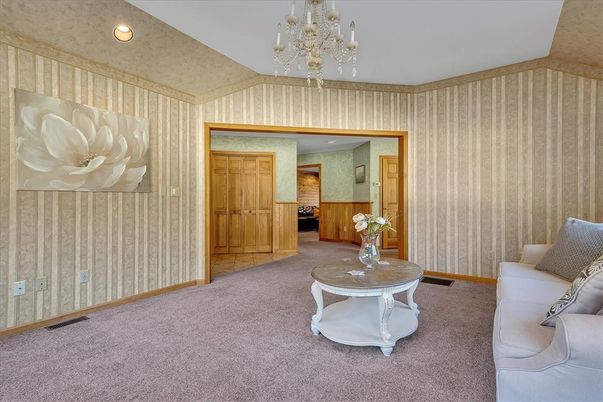Chandelier, Interior, Recessed Lighting