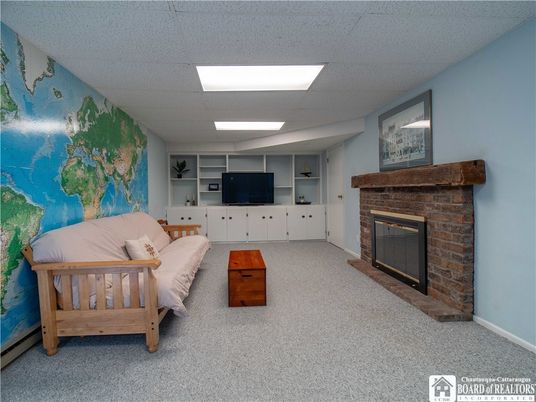 Fireplace, Interior, Living room, Recessed Lighting