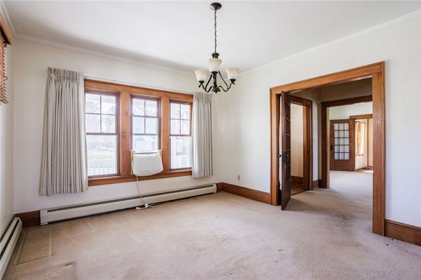 Chandelier, Empty room, Interior
