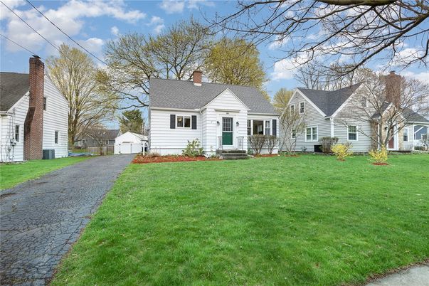 Backyard, Detached Garage, Exterior, Facade, Cape Cod