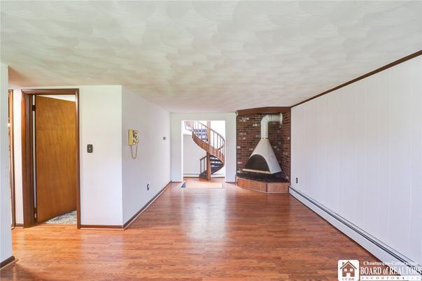 Fireplace, Interior, Wood Texture Flooring