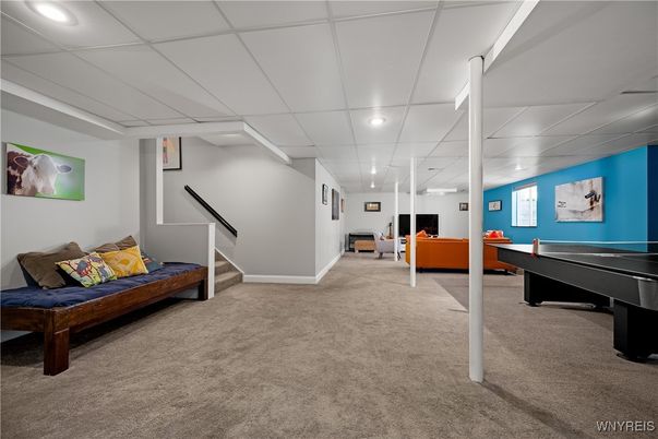 Game Room, Interior, Recessed Lighting