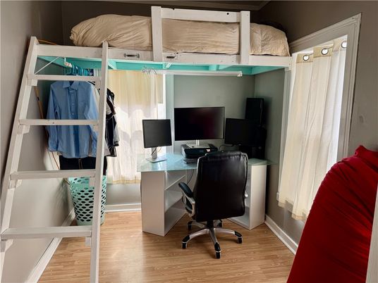 Home Office, Interior, Wood Texture Flooring
