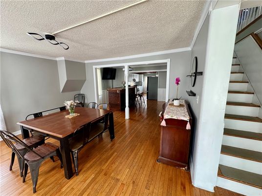 Dining room, Interior, Wood Texture Flooring