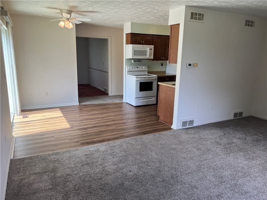 Empty room, Interior, Kitchen, Wood Texture Flooring