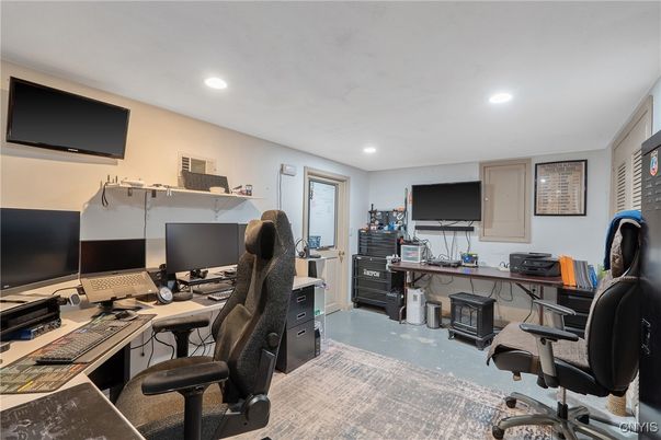 Home Office, Interior, Recessed Lighting