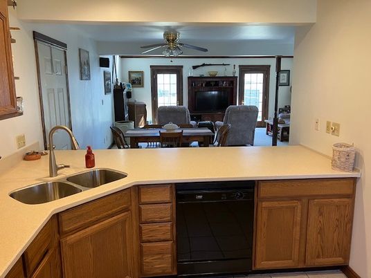 Dining room, Interior, Kitchen, Living room