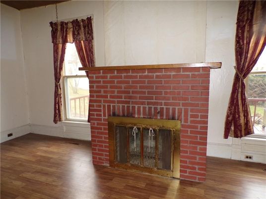 Fireplace, Interior, Wood Texture Flooring