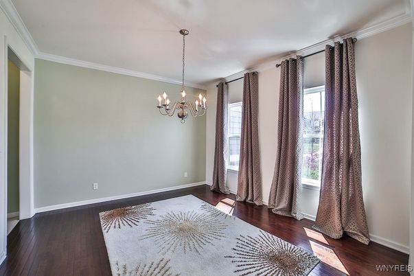 Chandelier, Empty room, Interior, Wood Texture Flooring