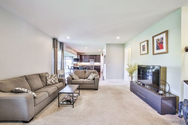 Interior, Kitchen, Living room, Recessed Lighting