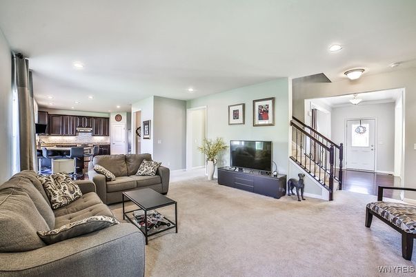 Interior, Kitchen, Living room, Recessed Lighting, Stainless Steel Appliances
