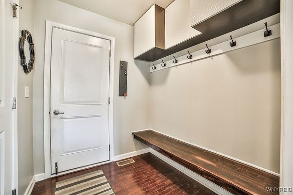 Elevator, Interior, Wood Texture Flooring