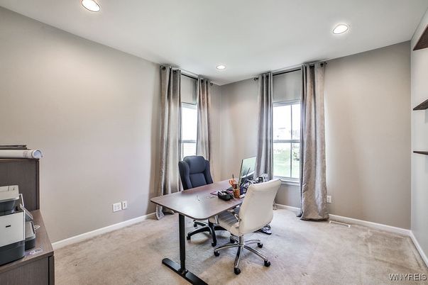 Home Office, Interior, Recessed Lighting